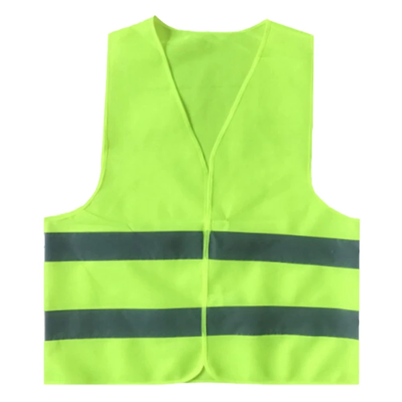 1 шт. светоотражающий жилет рабочая одежда обеспечивает высокую видимость День Ночь для бега Велоспорт жилет для предупреждение безопасности - Цвет: GR
