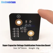 Placa de protección para estabilizador de voltaje, Super condensador de faradio, 2,8 V, 3000F, 5,4x5,4 cm