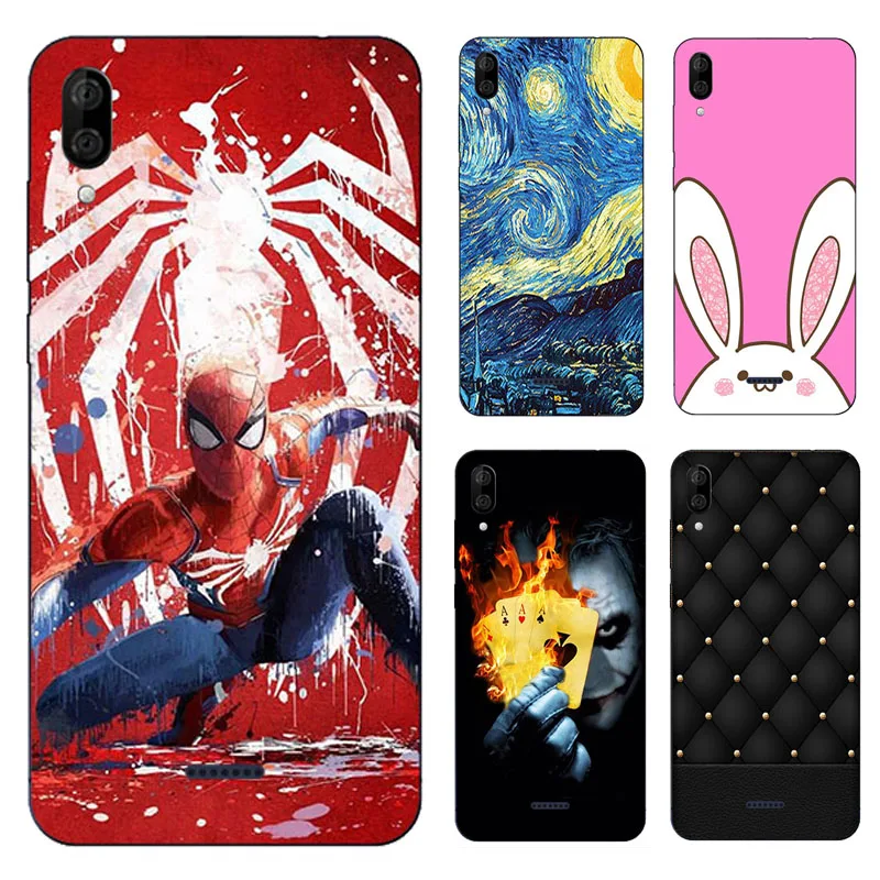 

For Wiko Y80 Case Silicone Soft TPU Back Cover For Wiko Y 80 Case Flower 3D Cute Pattern Bag For Wiko Y80 Y 80 Phone Cases