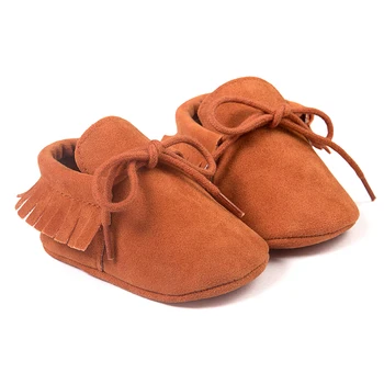 

ROMIRUS Spring/Autumn Baby Moccasins shoes infant Scrub boots first walkers Newborn baby shoes