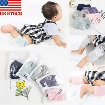 

US 1Pair Knee Pads Crawling Protector Leg Short Kneecaps Safety Support For Baby