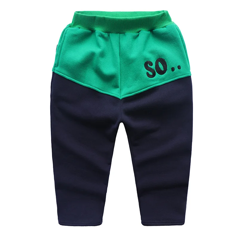 

Warm cotton Boy Trousers Children Stitching Harem Pants Kids Autumn Winter Clothes for Baby Boys girls Pants size 0-4Y toddlers