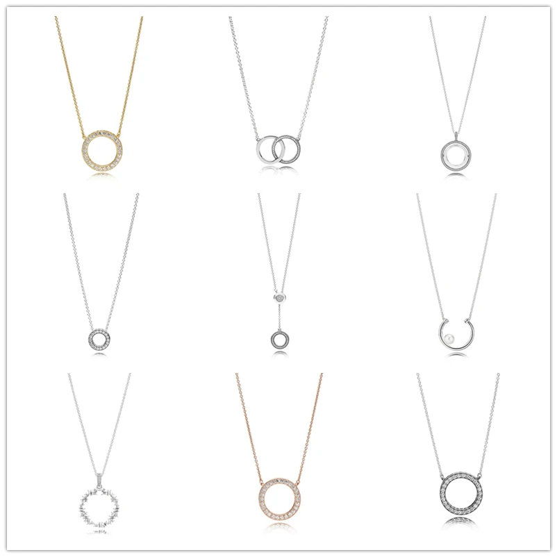 

SHINETUNG 1:1 S925 Sterling Silver Original Charm Necklace For Women Gift