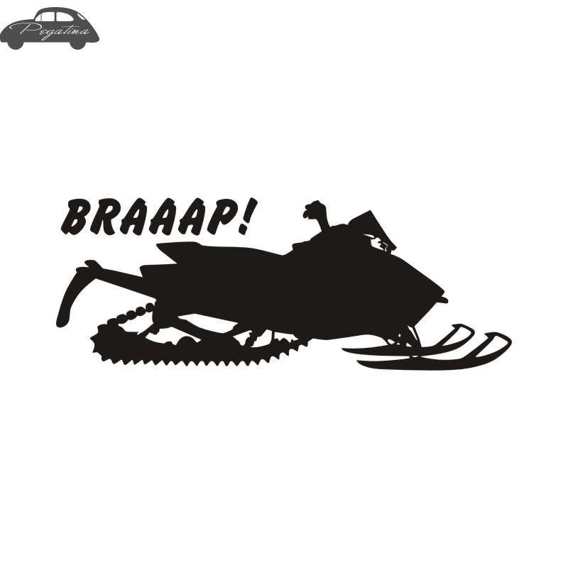 Braaap Sticker Snowmobile Decal Sled Motorcycle Posters Vinyl Wall