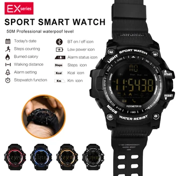 

Smart Watch Bluetooth Waterproof Digital Clock Notification Pedometer Sport Watch IP67 Men's Smartwatch
