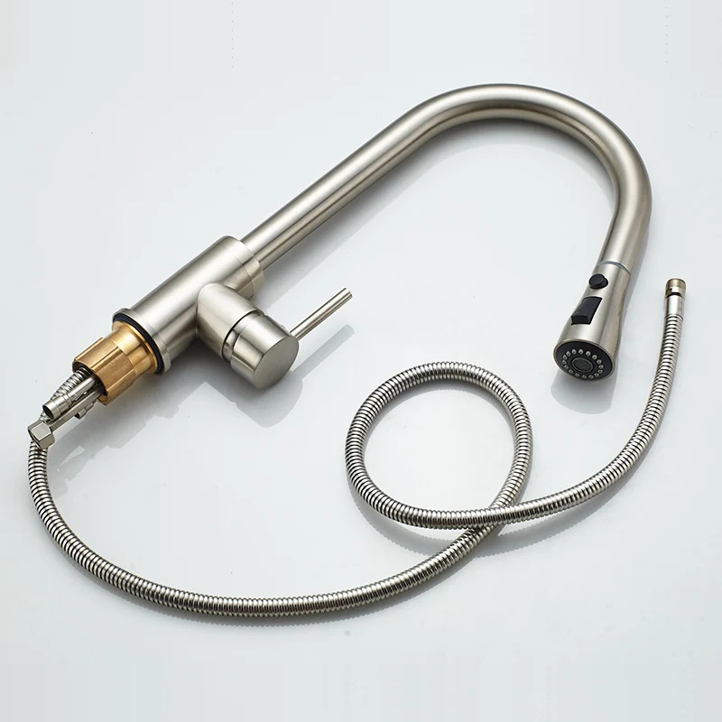 Fapully Brushed Nickel Kitchen Sink Faucet Faucet Pull Out Staintell Steel Kitchen Mixer Tap Fapully Brushed Nickel Kitchen Sink Faucet Faucet Pull Out Staintell Steel Kitchen Mixer Tap