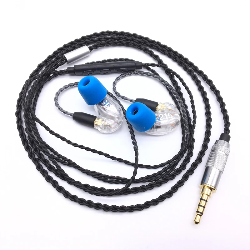 DIY SE215 HIFI гарнитура MMCX обновленный кабель для Shure SE215 SE535 SE846 наушники шнур для наушников с микрофоном для iphone huawei xiami - Цвет: White DIY SE215