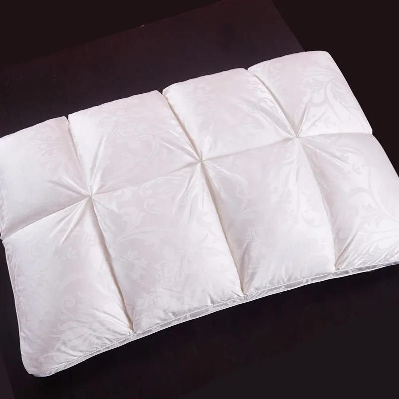 48*74 см китайский стиль хлеба прямоугольные подушки из гусиного/утиного пуха, пуховая хлопковая ткань, белый цвет, постельные принадлежности, мягкая подушка