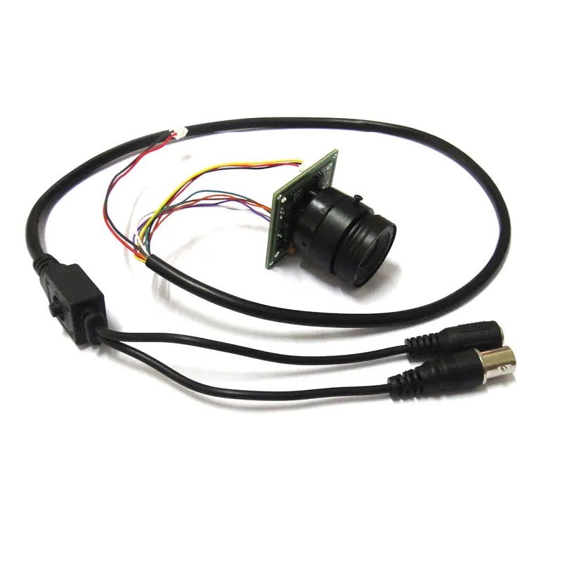 

HD 1/3" 700TVL SONY CCD Color CCTV Board Camera PCB mainboard OSD menu PAL system with CS 3mp lens