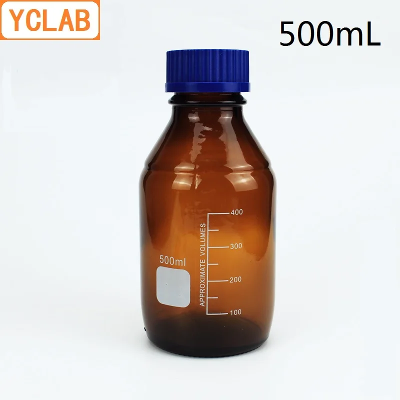 YCLAB 500 мл реагент бутылка винт горлышка с синей крышкой стандартное медицинское
