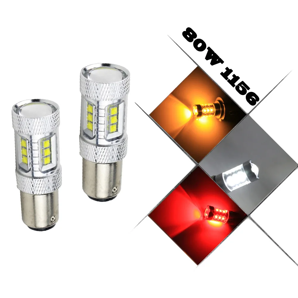 High Power S25 1156 BA15S BAU15S BAY15S 80W P21W CREE Chip LED Car Reverse Backup Lamp Sourcing Light White/Red/Yellow-in Car Headlight Bulbs(LED) from ...