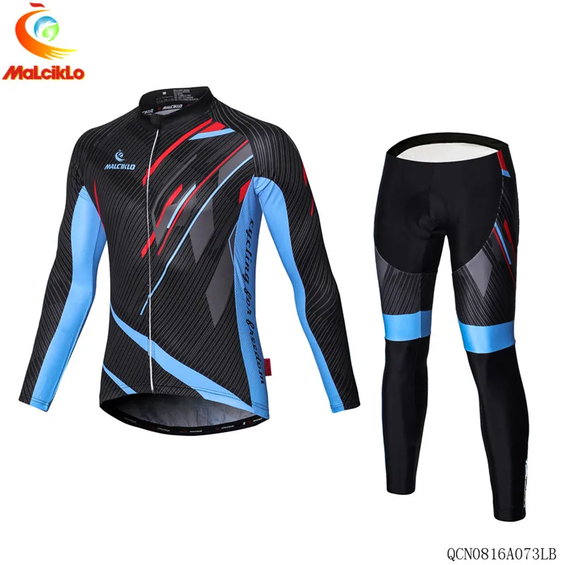 

Pro Team Cycling Jersey Set Long Sleeve Mountain Bike Clothes Wear Maillot Ropa Ciclismo Racing Bicycle Bib Shorts