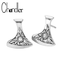 Chandler топор Перун серьги сын подвеска в виде солнца серьги-шпильки велосипед Европейский Викинг серьги аксессуары Helixe мужские ювелирные изделия