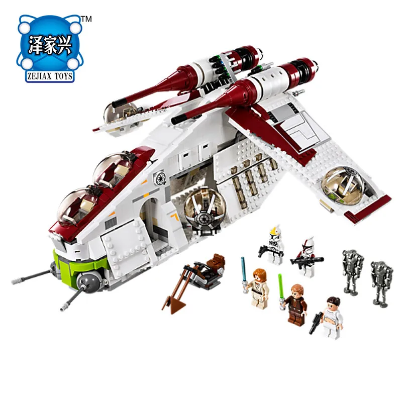 

2018 Genuine Star Space War Series The The Republic Gunship Set Educational Lepines Building Blocks Bricks Figures KID Toys Gift