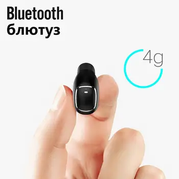 

Mini Wireless Bluetooth 4.1 Headset mono small stereo earbuds hidden invisible earpiece earphone headphone for phone In-Ear