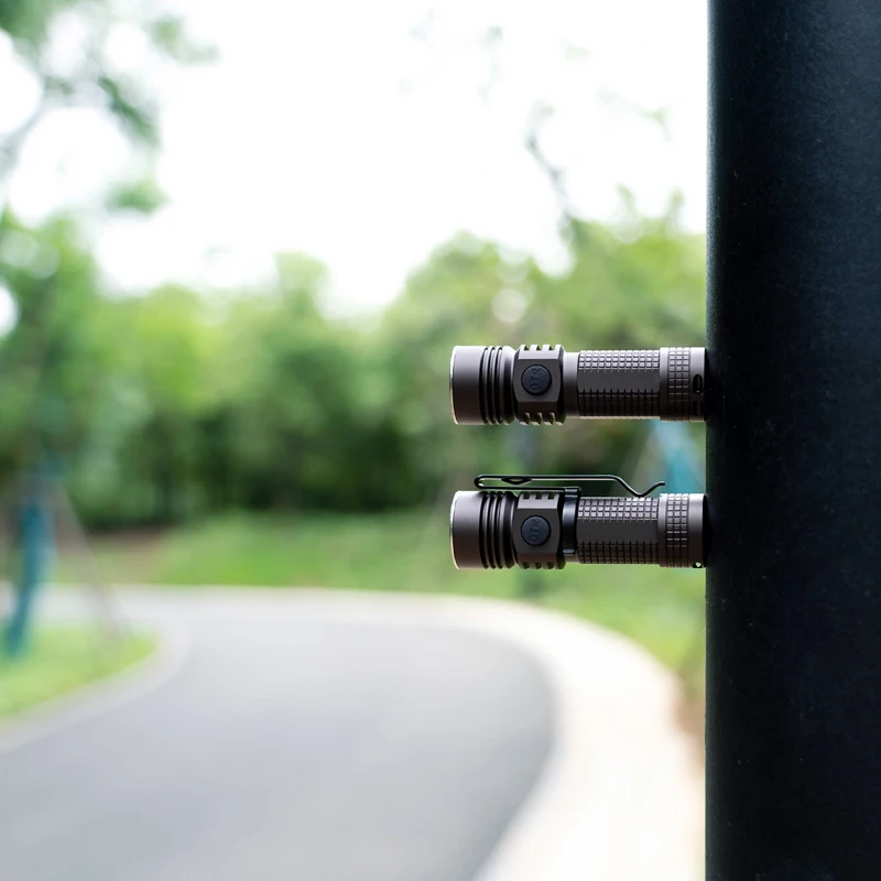 ON THE ROAD Mini Type-C Flashlight, USB-C charge small LED Torch 1020lm EDC Light with Strobe, Compact M3 Pro (Without Battery)