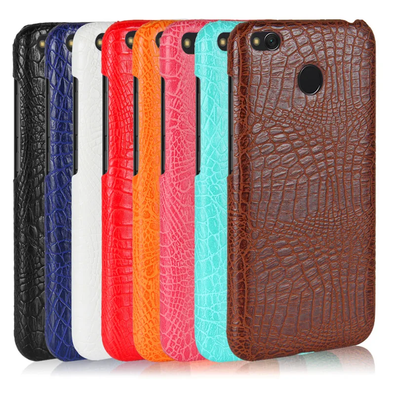 

Redmi Note 4X Note4X Case Crocodile Pattern PU+PC Back Cover Hard Phone Case for Xiaomi Redmi Note 4X Hongmi Note4X 5.5