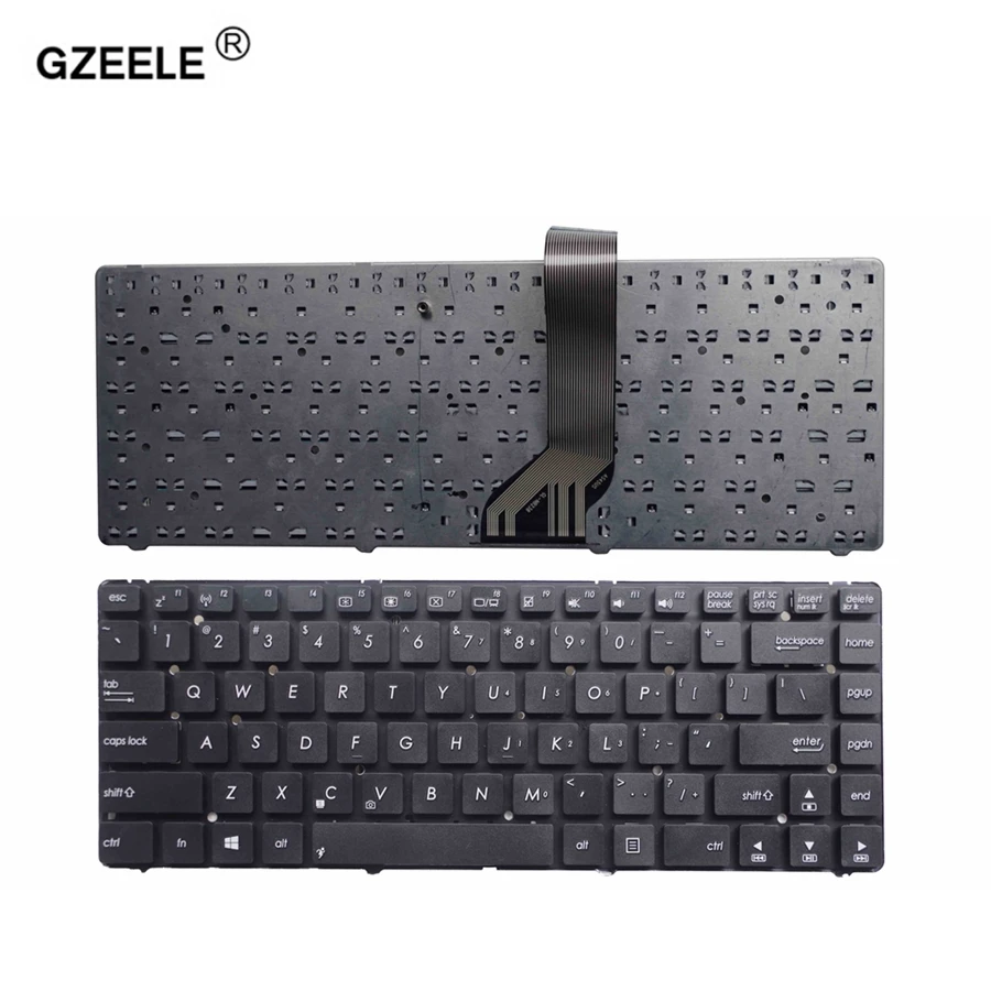

GZEELE English laptop Keyboard For Asus K45N K45 K45EI321VD K45A K45DE K45VJ K45VM K45VS Black US Teclado
