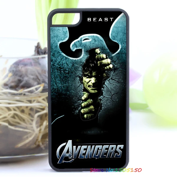 avengers hulk fashion cover case for iphone 4 4S 5 5S 5C SE 6 plus 6S 7 #4958 |