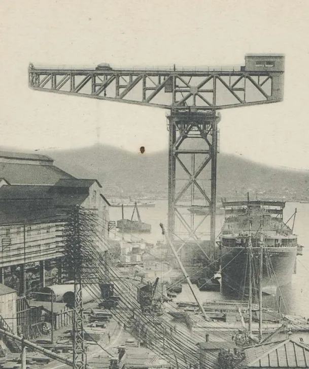 1/350 Scale WWII Scene Series IJN 150 tons Giant Crane Suitable For Nagasaki Naval Dock 2