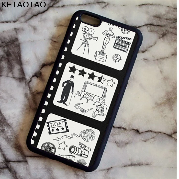Чехол для телефона KETAOTAO в стиле ретро кино iPhone 4S 5S 6 s 7 8 X PLUS samsung S5 NOTE чехол из