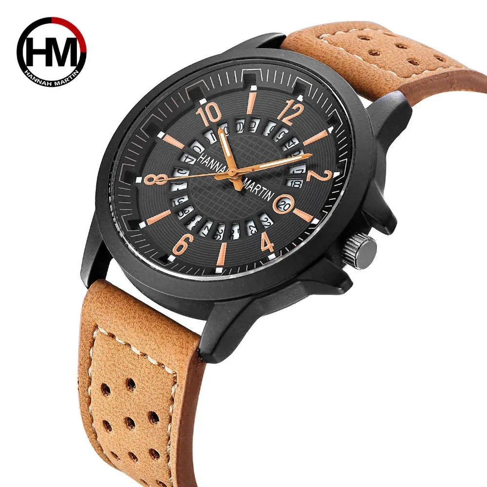 Hanna Martin 2019 Watch Men Fashion Sport Quartz Clock Top Brand Luxury Business Waterproof Mens Watches Relogio Masculino Hanna Martin 2019 Watch Men Fashion Sport Quartz Clock Top Brand Luxury Business Waterproof Mens Watches Relogio Masculino