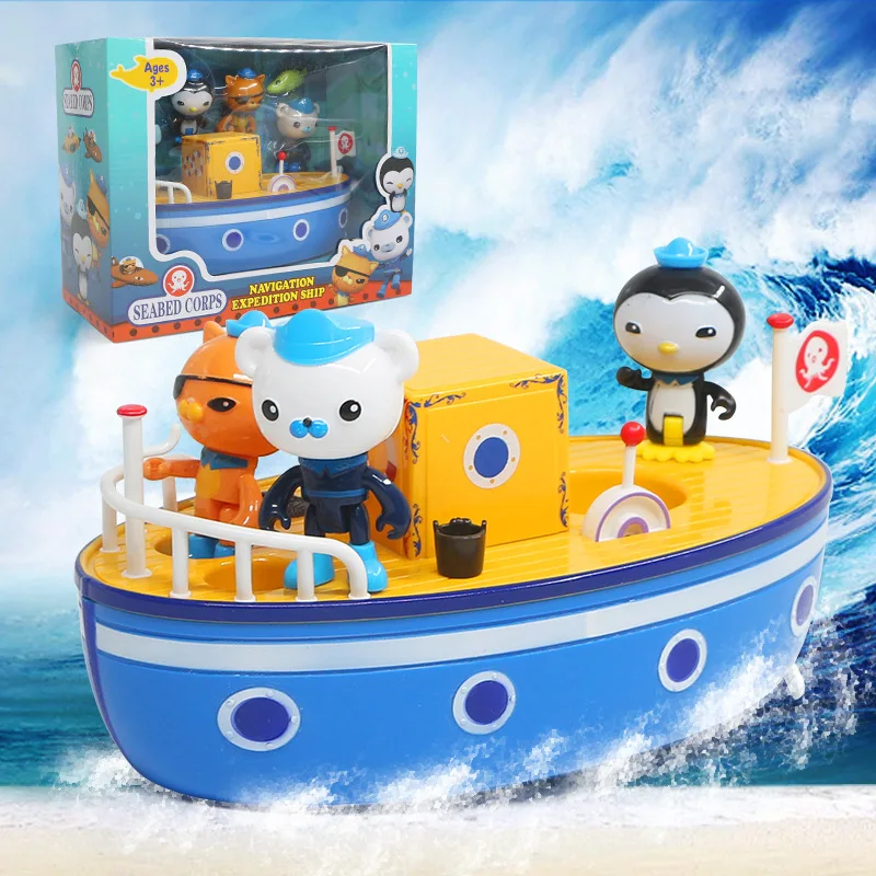 

Octonauts toys for boys Large nautical adventure boat set Undersea small team can float search protection rescue boat kids toys