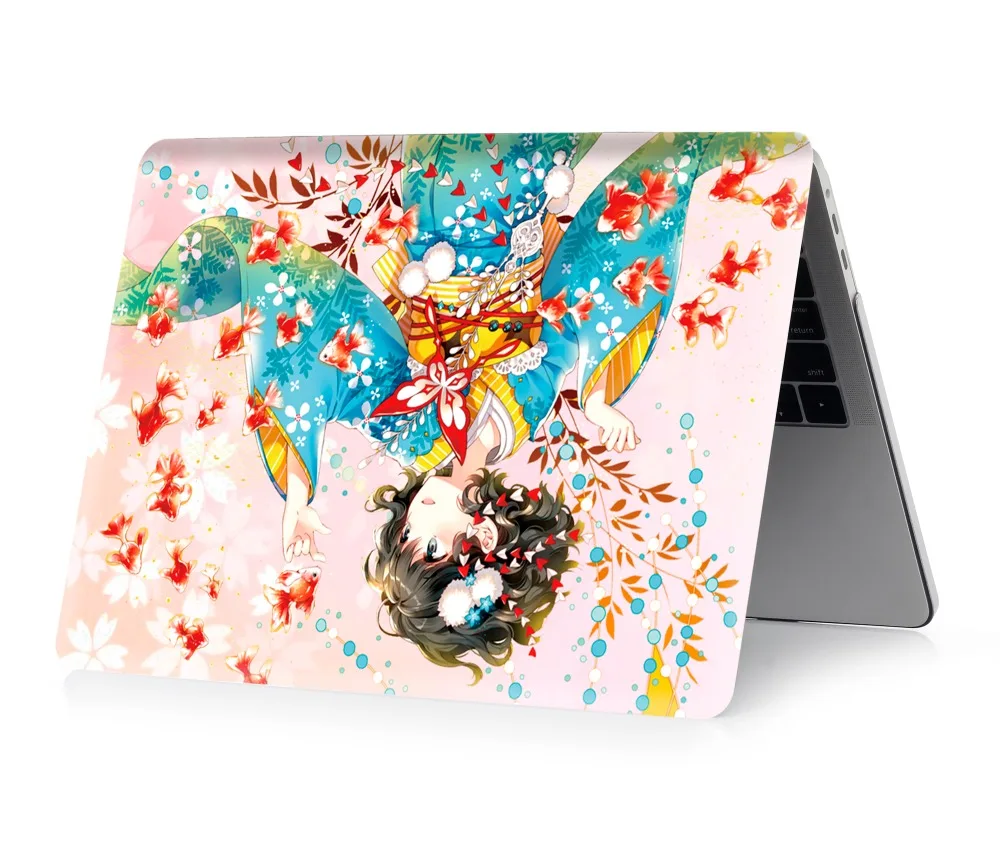 Чехол для ноутбука с цветной печатью для Macbook Air 11 13 Pro retina 12 13 15 дюймов цвета Сенсорная панель Pro 13 15 или Air 13 кимоно