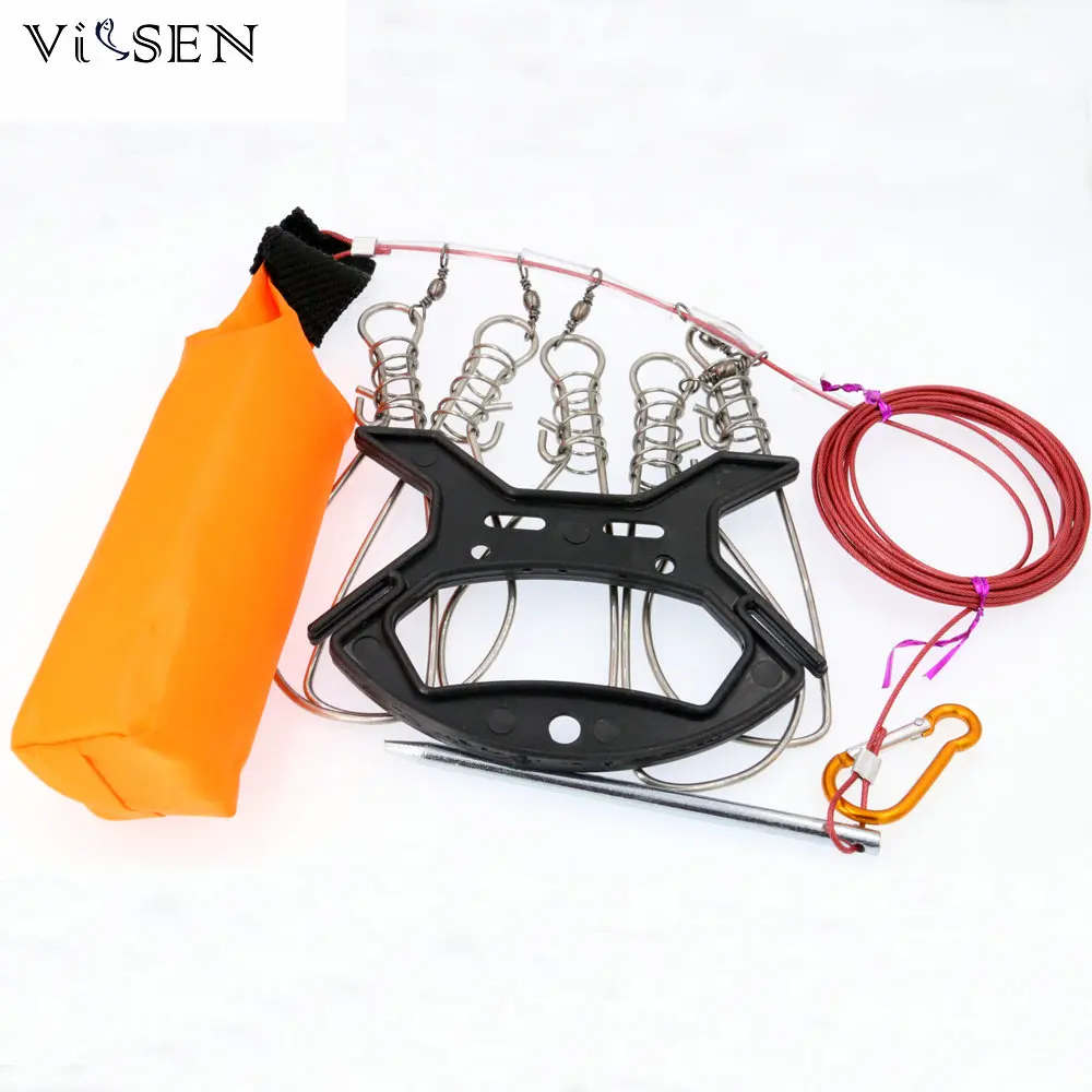 

Vissen 3.8M Fishing Lock Buckle Stainless Steel Live Fish Lock Belt Fishing Stringer Fishing Tackle for Accessories China Tackle