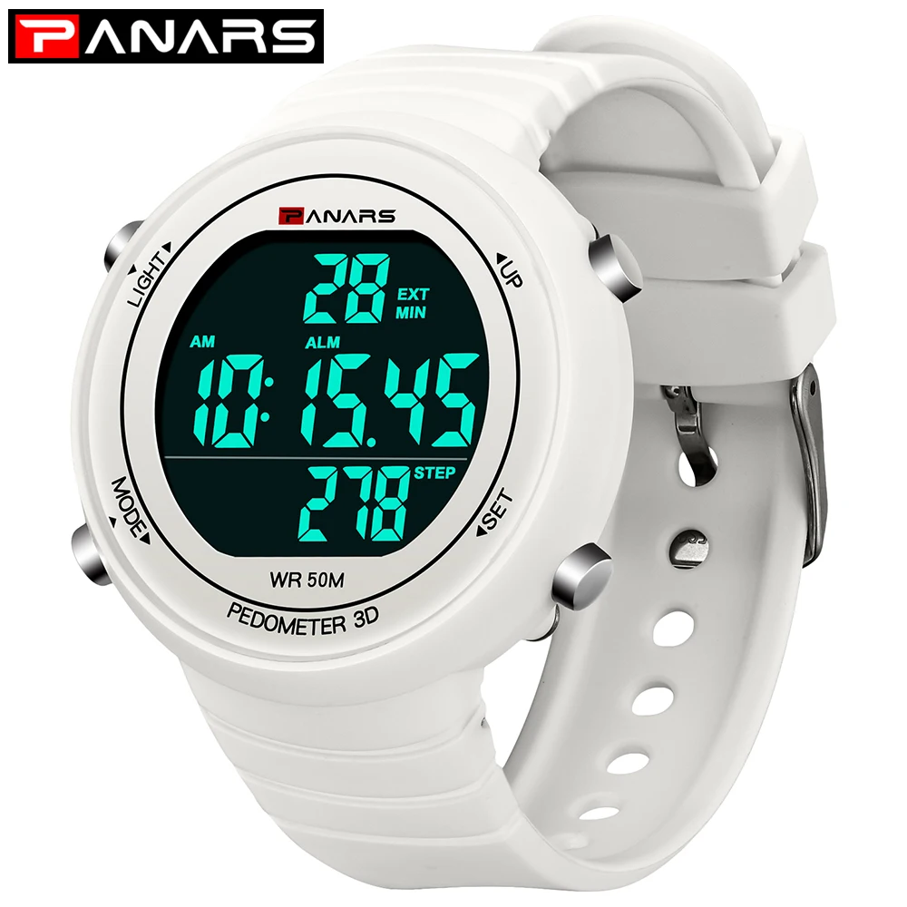 

PANARS New Digital Watch Men Fitness Sport Watch Mens Watches Luxury LED Display Men Military Mens Wristwatch Mens Watches 8201