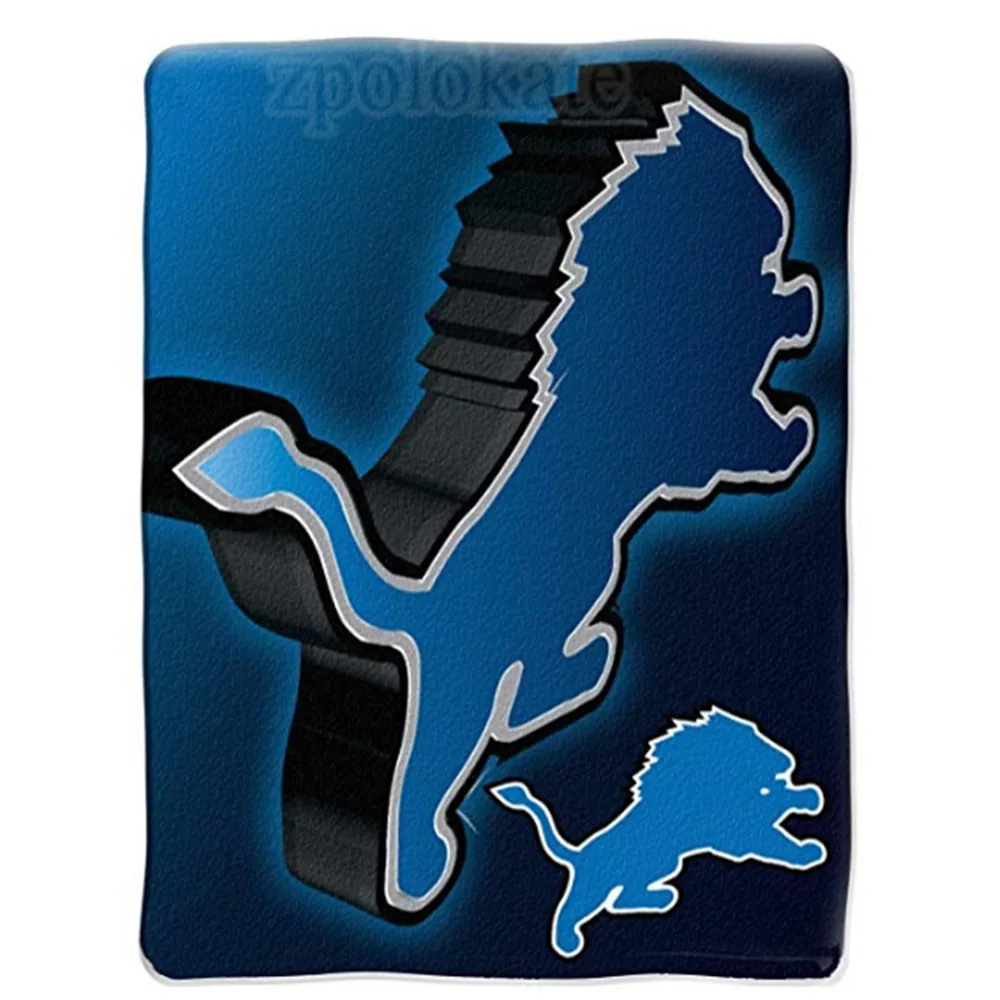 

Football Detroit Lions Blanket Microfiber Plush Throw Twin Size