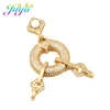 Juya DIY Jewelry Components Geometric Fastener Clasp Connector Pendant Accessories For Women Handmade Pearls Jewelry Making ► Photo 2/6