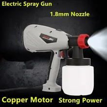 600 Вт электрический пистолет Краски пистолет 800 мл DIY 1,8 мм электрического HVLP пистолет опрыскиватель Управление спрей Мощность Краски опрыскиватели