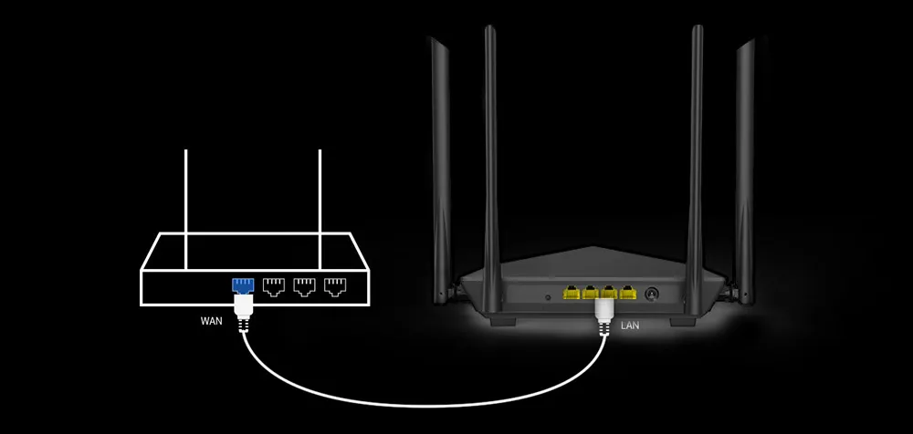 Tenda AC10 AC1200 двухдиапазонный 2,4G/5G Беспроводной Wi-Fi маршрутизатор 1000 Мбит/с гигабитный повторитель 802.11AC умное приложение управление английской прошивкой