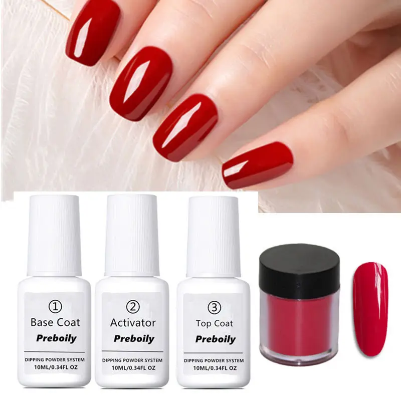 4Pcs Dipping Nail Powder Dipping System Set Nail Art Dip Powder 10ML