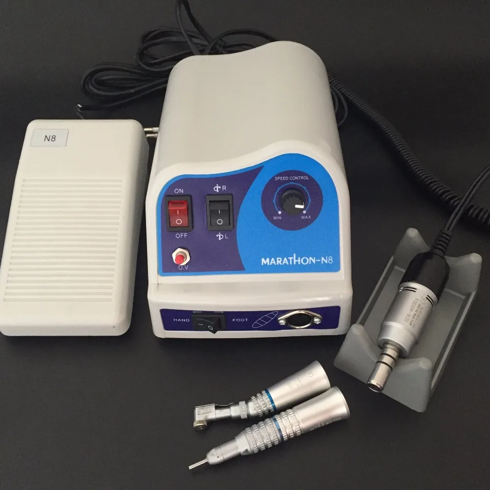 

Dental MARATHON N8 MicroMotor Slow Handpieces Straight E-Type Brush Motor dental Lab micromotor polish tool