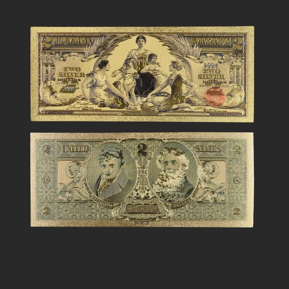 Фестиваль подарочные сувениры один долларовая Золотая банкнота Американский 24-каратное Золотое напыление Бумага деньги качество искусство ремесла - Цвет: style 5