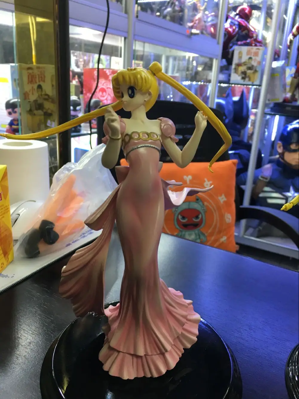 2 Цвета Новое поступление Сейлор Мун Усаги Принцесса Серенити 20 см модель сексуальная девушка коллекция кукла Япония аниме фигурка - Цвет: pink