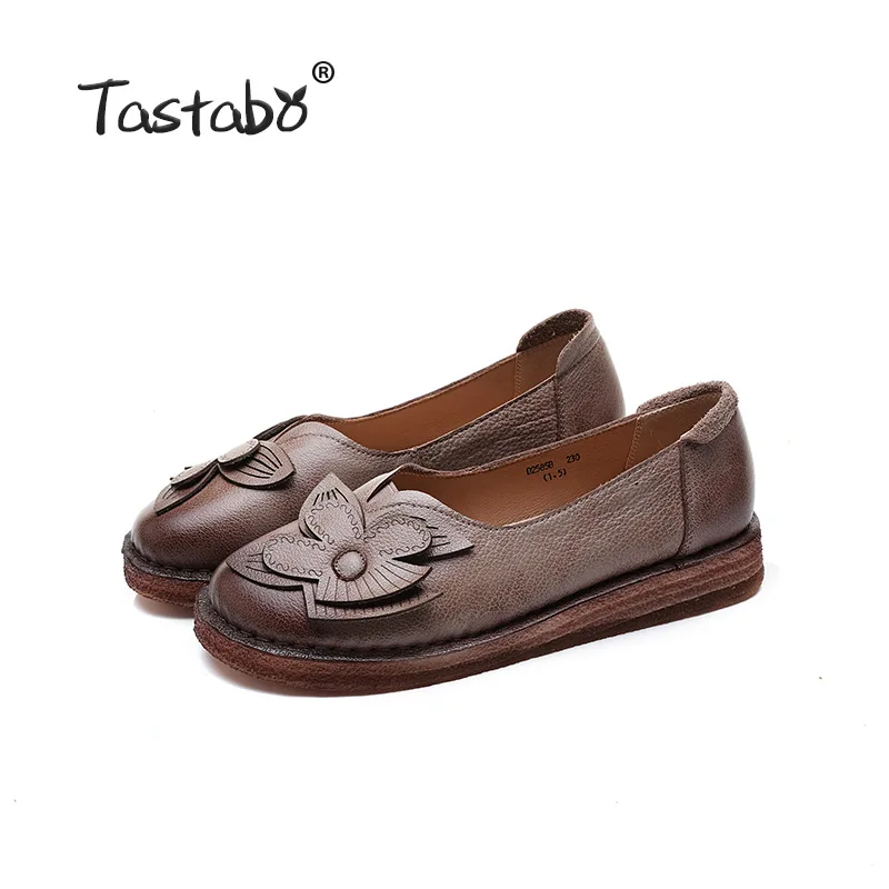 Tastabo/Новая Летняя женская обувь; обувь на плоской подошве; обувь для отдыха и работы; однотонная Дизайнерская обувь на низком каблуке с мягкой подошвой - Цвет: Light orange