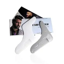 Новая мужская борода для ухода за внешностью для придания формы гребень шаблон щетка для бритья Расческа для мужчин удобный инструмент для ухода за бородой набор