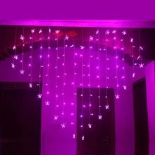LAIMAIK 2m 124 Led curtain String Garland Romantic Fairy Light Garden Party christmas lights outdoor Wedding Decoration for Home LAIMAIK 2m 124 Led curtain String Garland Romantic Fairy Light Garden Party christmas lights outdoor Wedding Decoration for Home