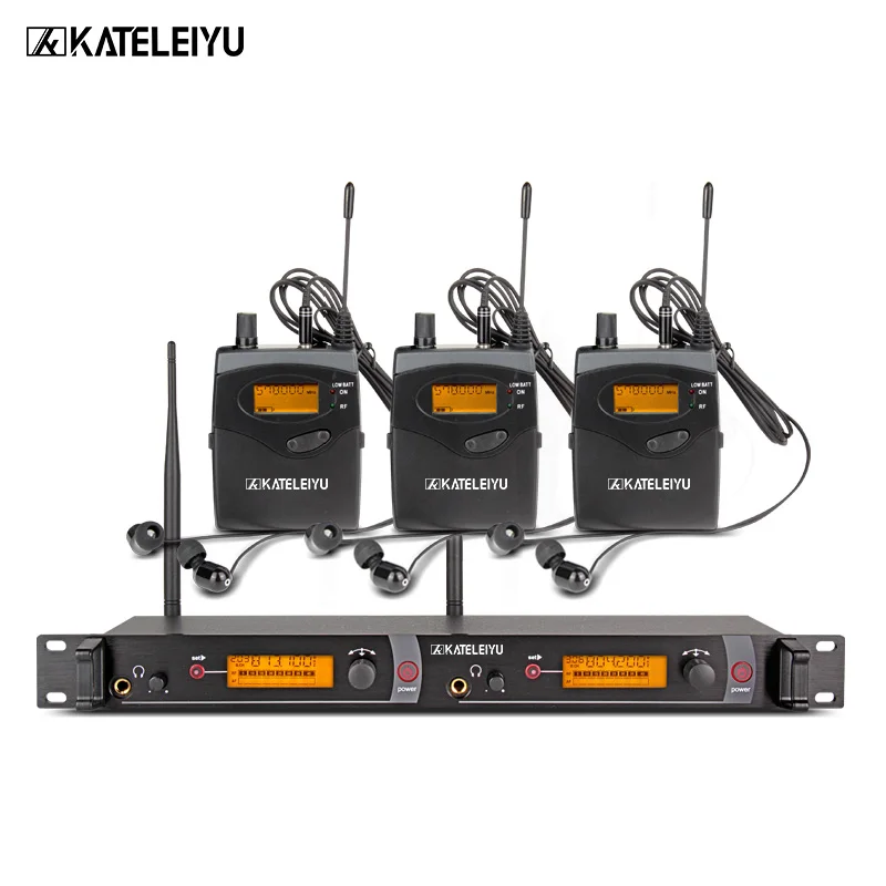 

EM2050 Wireless In Ear Monitor System Ear Monitoring Systems Wireless Stage Monitor System EM2050 IEM 3 bodypack Monitor