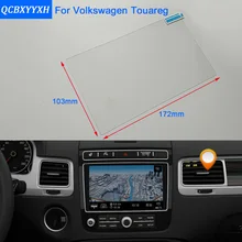 QCBXYYXH для Volkswagen Touareg 8 дюймов Автомобильный Стайлинг gps Навигация экран стекло защитная пленка приборная панель Дисплей Защитная пленка