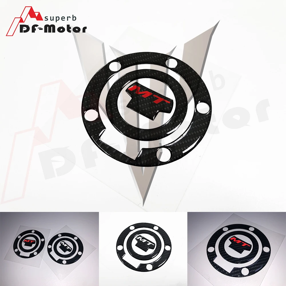 

High Quality Decal Fuel Tank Cap Sticker Protector 3D Carbon Fiber Reflective for YAMAHA MT MT-07 MT-09 MT07 MT09 FZ-07 FZ-09