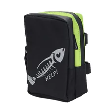 Круглая рыбацкая сумка 1000D Ткань Оксфорд обрабатывается водонепроницаемый нескользящий портативный открытый контейнер для хранения для линии