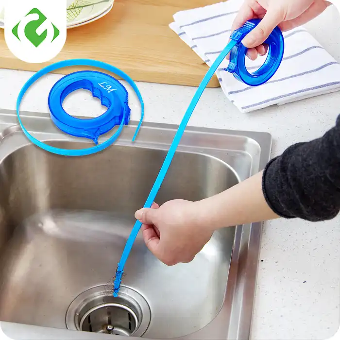 Sink Cleaning Hook Sink Hair Cleaning Hook Drain Sewer Dredge Device Bathroom Brush Random Color