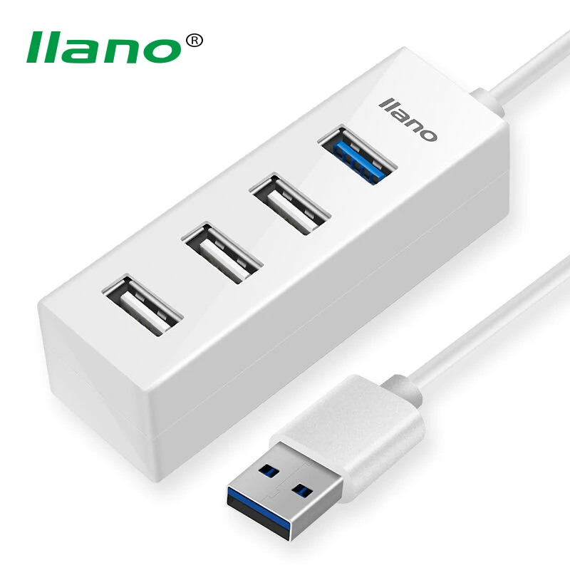 

llano Mini USB Hub High Speed 4 Ports USB Splitter USB 3.0 OTG Adapter for U Disk Tablet Laptop Phone Card Reader