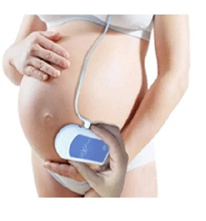 

Kids Fetal Doppler Angelsounds Heart Monitor Probe+GeL Baby Heart Beat Monitor without Display Low Power Pocket Fetal Doppler