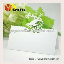 Бесплатный лазерные логотип срезанные бумажные Свадебные Поставки в различных цветах и размере на заказ Свадебная карта