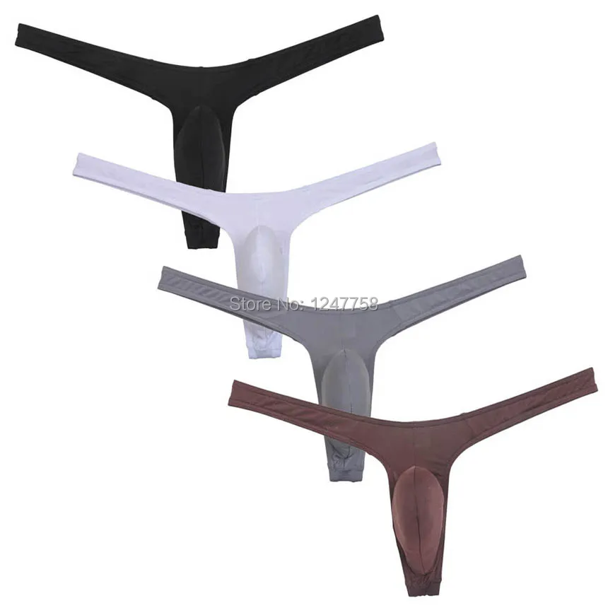 Мужское нижнее белье из ледяного шелка Tangas Slim Cut G string мужские трусы бикини| |